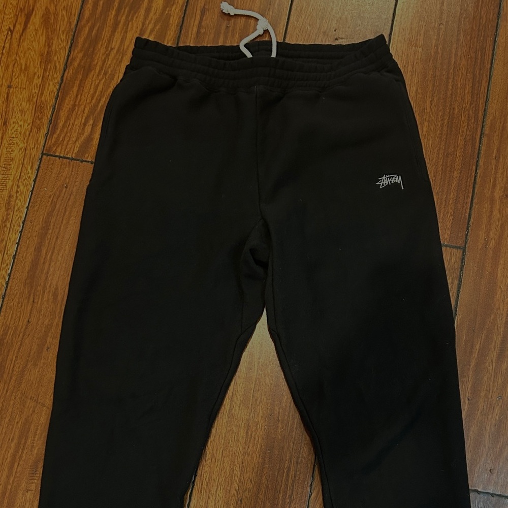 Stussy Stock Logo Black Sweatpants